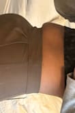 I read a review of a girl who was similar weight and height to me saying she ordered a small, and could have gone for an XS for it to be tighter. No way in heck can any woman with any sort of tummy fit in an XS. I couldn't sit down in these I was so embarrassed of my stomach poking through. I will be ordering a medium that's how small this size is! - Natalie T.