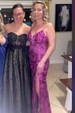 I bought this dress for a Mardi Gras ball! It fit perfectly and the straps stayed in place all night. I got tons of compliments - Beth W.