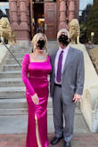 This dress is gorgeous!! I bought the magenta for Valentine's Day dinner, and everyone in the restaurant kept coming up to me and telling me how beautiful the dress was, and for $19, you can't beat it! The quality is amazing! I purchased the green as well, and I can't wait to wear it for a work gala coming up! I did have my tailor sew the slit a couple of inches so it wasn't so high. My personal preference. - Jacqueline L.