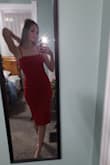 I'm tall and thin, so I often go back and forth between sizes. A small fit perfectly for the look I wanted. I could probably fit into a medium as well if I wanted a slightly looser look, but I'm happy with the size I went with. The fabric was thick enough that I didn't feel weird not wearing a bra. And the length was perfect for me, although I could see it maybe being a bit long on someone short. - Amelia K.
