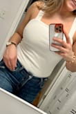 Very comfy, yet thick material. I loved that I didn't have to wear a bra with it. - Anabel G.