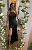 I love this dress. It fits exactly how I wanted it to, snug in all the right places but has a great flow at the bottom. I love the strappy open back and was worried about not being able to wear a full bra but, the dress is fitted enough to give a bit of support. - Laynie E.