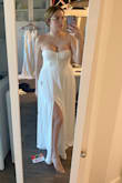 Very nice dress but a little too plain/casual for me. Would be great for rehearsal or bridal party. The top is too small on my chest as well - Jasmine H.