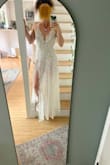 I love this dress! You can definitely add spanks underneath so it's not see-through up to the booty. The chest is larger, so size down if you have a petite upper body. I'll be wearing this into the ocean so I'm super stoked to have an option that is affordable but beautifully laced. - Isabella D.