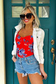 I love this bodysuit! It fits vey comfortably you don't have to wear a bra. The colors are beautiful - Julie H.