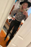 I'm usually a small in lulus, but this was only available in an xs at the time, so I tried it out because I knew the back was smocked and stretchy for my larger rib cage. It still worked out well! It almost looks like a bodysuit when you're standing normal if you're wearing high waisted pants like I am in the pic, so I loved that it hit right at the waistline like that. I didn't love, however, that my mom belly peeked out if I raised my arms at all, so I guess my normal size small would have been better for that reason. Either way, I loved it . - Jessie C.