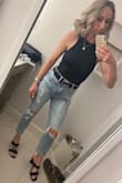 These were one of my all-time favorite purchases from Lulus. They fit perfect! I've worn them so many times, with heels, sneakers, booties, you name it! The perfect distressing in my opinion, and the cropped length is great for sandal and bootie wear. Not much stretch, but they still managed to hug in all the right places. Obsessed! - Jessie C.
