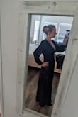 This dress is absolutely stunning! I have purchased this dress to wear in a fall wedding and I am so happy with my purchase. It fits like a glove! I will have to adjust the bottom, as is a little long but this dress so sexy, elegant, flowy,.. I am in love. I am usually a medium but after reading the reviews I ordered a size small. And it was the right call.. - Ingrid R.