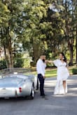 This dress was everything I dreamed of for my engagement shoot. If this dress was available in dusty blue, I would get it for my bridesmaids. It photographs so beautifully. - Melanie H.