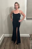 I bought this dress for my husband's Policeman's ball and it was perfect. I did have to get it hemmed though because even with 3 in heels it was way too long. I'm 5'3 150lbs - June S.