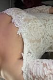 Seriously I couldn't be happier! We get married in September and bought it early in case it didn't fit, I am in love with the xl I ordered a large at first and returned it for an XL, and that made so much of a difference in my chest my love I love the first one it just flattens my chest out too much but otherwise I would've kept it if it would've fit perfectly, it was perfect. I am super happy and so excited to get married in this beautiful dress. - Ashley P.