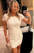 I got the dress to wear to a white party for work function in Las Vegas. Got plenty of compliments all night. Definitely true to size - Jaime F.
