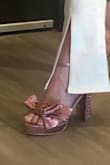 I received my pair and immediately knew I'd be ordering another pair -- this time for my daughter. She and I both love these shoes!! These are so pretty and actually super comfortable because the fit is perfect and the fabric used for the upper part with the bow is squishy and flexible. The heel is supportive and just the right height, and the lovely color is very versatile. Don't pass these up!! - Stephanie T.