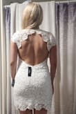 This dress is beautiful. Great material, non transparency at all. The lines are perfect. I can wait to wear it - Claudia B.