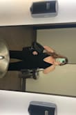 I LOVED this jumpsuit. It was so flattering and I got a lot of compliments. It was pretty long, so I will need to get it hemmed for the future, but with my highest heels, it was fine. I also had to put a stitch in the front so it wasn't so low-cut. I don't mine low-cut tops, but this was reallly low-cut and a little loose which was a nip slip waiting to happen. - Jamie S.