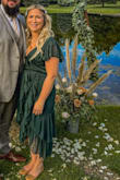 This dress I did have hopes for! Let me say I do love it. However, I for sure should have ordered the small. The bust area is way too big and even with pins makes it very hard to close the gap and not have the girl literally hanging out! I eventually will have to get that altered. Other than that super cute and comfortable. I should not have listened to the size experts and gotten a small. - Margaret P.