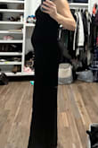 Normally I wear an XS in LuLu's dresses however I am 5 months pregnant and needed a dress for a wedding that was 'bump-friendly.  This one worked perfectly!  The length worked great with heels, the material was very comfortable, and had the right amount of stretch. - Christina C.