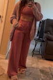 So comfy to lounge in at home or wear out with a cardigan. Got it in 3 colors. Measurements are correct - Jennifer H.