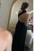 I bought this dress to wear to a black tie wedding, I love that it is different but also still classy. I feel like it very much fits the Hollywood glam vibe! I am on the shorter side and even wearing 4" heels the dress is still a little long (not long enough that I am going to get it hemmed though). Super excited to wear this dress to the wedding! - Rachel F.