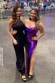 I wore this to a Mardi gras ball and received soooo many compliments! I hold most of my weight in my bust, hips, and lower body and am in between L/XL sizes. I opted for the XL given the fitted look of this dress and wanted to make sure I would be comfortable dancing and catching beads all night. This dress was perfect. The fabric is not very sturdy but is very stretchy and ruching across the waist was perfect for hiding my imperfections. Definitely recommend!! - Alyssa H.