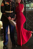 Wore this to the Marine Ball last year. So cute and received many compliments. Beware of all the glitter fall out though! Im usually a size 14-16 - Bosra