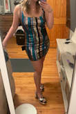 I'm glad I got this for a disco bachelorette! It's a little short on me but will be really cute for my purposes! - Ellie R.