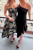 This dress was perfect!  I wore it to a black tie wedding and received tons of compliments!! Gorgeous - Linda H.