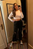 Love this top, but it's really, really tight. I'm a solid medium and went up to a large. Hard to get on and off but worth it! - Sarah H.