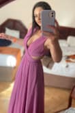 I absolutely loved this dress, it fitted perfectly.  I wore it for a wedding in Costa Rica and everyone complimented my look, I danced all night and felt comfortable the whole time. I used high heels so the length was perfect too. I didn't do any modifications to this dress. I highly recommend it. : - Fabiola T.
