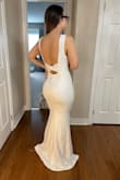 so we're using these as bridesmaid dresses. I suggested lulus because I always loved the quality of the clothing. Once again, it didn't disappoint. fits like a glove and looks bom dot com on my butt LOL. I like that the fabric has a little stretch for my larger hips. I always chose the size based on my waist measurements cause I know the material will stretch a bit for my hips. - Samantha F.