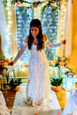 I wore this for my wedding, I didn't have to make any adjustments to the dress. It fitted perfectly. I received so many complements, I felt like the most beautiful bride! Thank you!!!! - Kelinyer H.