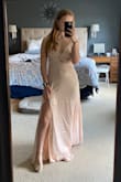 I absolutely love this dress. It is so soft and comfortable. Its a perfect dress for prom! I used the sizing chart, it fit me perfectly, and the straps are adjustable. I am so excited to wear this! - Madison B.