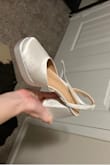 I'm super excited to wear these for my wedding! Since they're platforms they're easy to walk in but still give me the height that I wanted. - Abigail M.