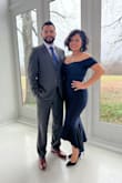 I wore this dress at a winter wedding and I felt so pretty in it, I read all of the reviews before ordering and it did not disappoint. Fits like a glove and made this mama feel pretty and comfortable - Jocelyn M.