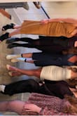 Got this dress for my bridal shower. Although ran small, it was still flattering. I suggest just going with a larger size. I love that with the ties in the back you can tighten it and get away with not wearing a bra. - Maria C.