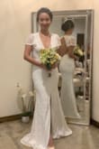Was planning the last min wedding in a week. The dress waist was just slightly loose(as it is a back-revealing design I guess ) anyway I used needle and thread to fix it.  Perfect! I would say it's not too high profile, not too low key, just the right match for a small outdoor lawn wedding. Love it! - Rachel T.