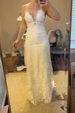 This dress is absolutely stunning. It made me feel so beautiful and would be perfect for a destination wedding. The length was perfect with heels, but it was a little tight around my big hips. The detail is so beautiful. I ordered a few Lulus dresses and decided to go with something more conservative, but this one is by far my favorite. - Sarah S.
