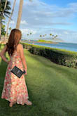 Beautiful floral print. I got compliments from my friends and when we walked around waikiki. - Gemma K.