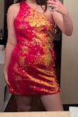 I loved the dress! I wore it for my sorority date party and it was very comfortable! It was a little loose on the top and I had to pin it but it fit my waist great! - Meagan C.