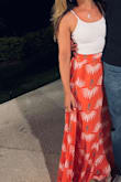 Such a cute fit!!  I didn't wear the top for this particular event but absolutely loved the skirt with a plain white top. Fit pretty well, I do need to get it hemmed just a few inches as I had to hold it up when walking. Looking forward to wearing it on our next vacation! - Kelsey L.