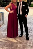 I wore this to a black tie wedding and received so many compliments. Honestly I was a little unsure of ordering because last time I ordered from LuLus (at my thinnest) I felt like nothing fit right. I ordered a large and XL as I was unsure, decided to go with the L and it it was so comfortable the entire night! It was a little long but other than that zero issues, now I can't wait to wear it another event! - Kristina P.