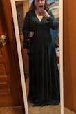 I love the dress, the feel, the flow, the color.  It is beautiful! I have pretty wide shoulders so while the rest of the dress is comfortable the shoulders are a bit restraining. - Lydia H.