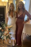 I wore this jumper to my daughters rehearsal dinner.  I am large breasted so I had a seamstress add a piece of material in the middle of the top so it was a little less revealing.  I had so many compliments on this outfit.  It was also so comfortable.  Loved it! - Margaret L.