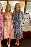 I love this dress! As a tall woman, it fit really nicely and the waist fell at an appropriate spot. The material is very comfortable and breathable. I got tons of compliments on it! I possibly could have sized down to a small for a tighter fit, but the medium fit really well overall. - Melissa M.