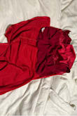 I was so excited for this outfit and was seriously disappointed when they came in and the reds are different. I love the way it fits and looks on me but the reds are such a disappointment. - Elizabeth R.