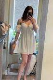 The dress is cute but it doesn't hold my breasts well and I had to keep adjusting it, the zipper is stubborn even when I'm not wearing it - Kiana K.