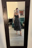 The dress was very comfortable and looked great! The zipper kept getting stuck on fabric but I was able to get it up for the event. Yea - Courtney N.