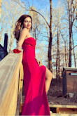This dress is exactly like described. Its very flattering. Highly recommend anyone for a special occasion. - Babita K.