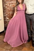 I absolutely loved this dress. It was so stunning and comfortable. The dress is pretty long so if you are shorter I would suggest either wearing high heels or getting it hemmed. - Alexie E.