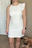 I loved the style of this dress but the material was a little thin and rigid. I like to be able to move a little in my dresses. - Megan R.